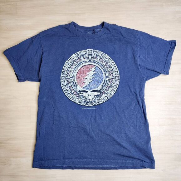 Grateful Dead Shirt Shirt Vintage 1994 Steal Your Face Aztec Mayan Stone Medium - Picture 1 of 8
